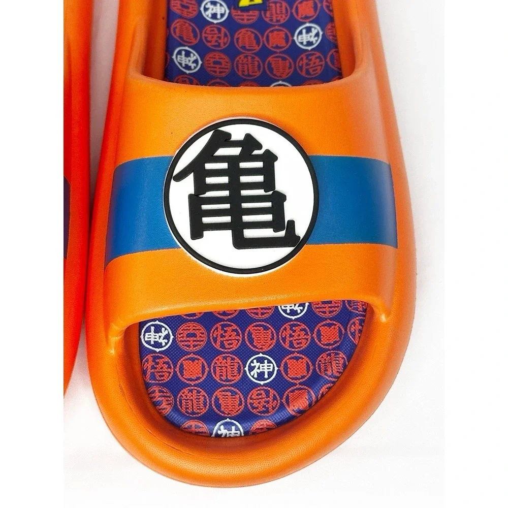 Dragon Ball Z Kame Symbol Men's Cloud Comfort Foam Slide Sandals Orange Size 10